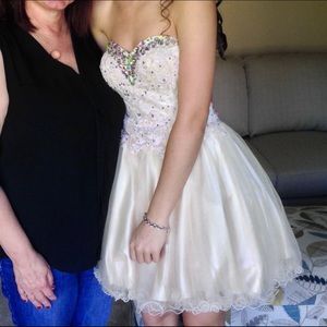 Strapless Homecoming Dress